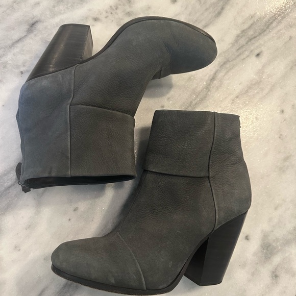 Rag & Bone Ankle Boots Grey - sz 9.5 - Picture 4 of 7